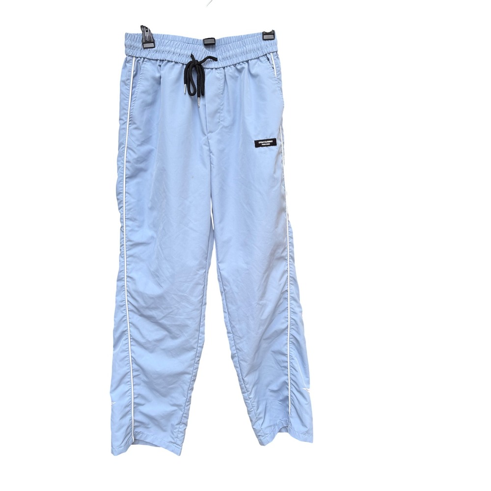 OpenYourMind Kids Light Blue Star Patch Track Pants Streetwear Joggers